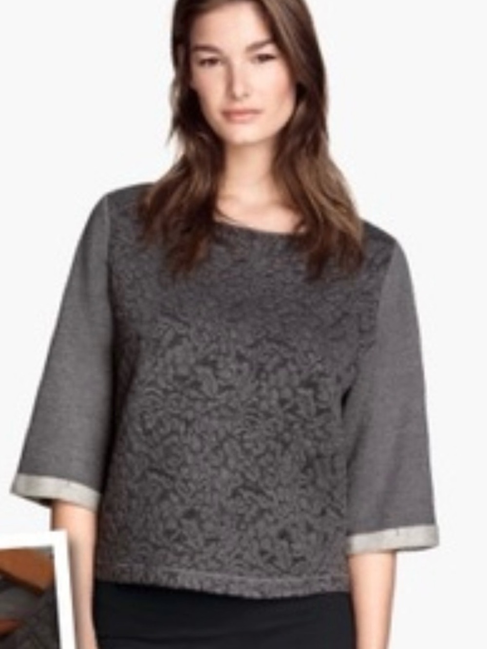 H&M Lace Sweatshirt Top